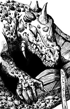 Dragon reading the huge tome. Crowns 2 - OSR RPG image